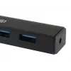 Equip 128953 USB 3.2 Gen 1 tipo A 4 prievadų USB šakotuvas, juodas