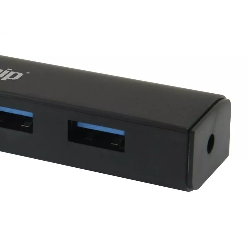 Equip 128953 USB 3.2 Gen 1 tipo A 4 prievadų USB šakotuvas, juodas