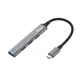 USB šakotuvas Equip 4 prievadų USB 3.0/2.0 USB-C
