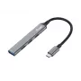 USB šakotuvas Equip 4 prievadų USB 3.0/2.0 USB-C