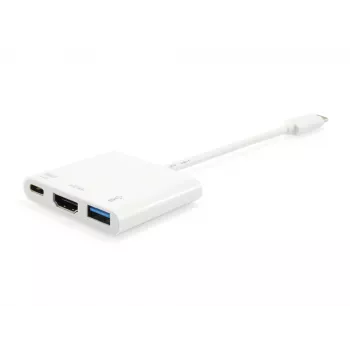USB Type C į HDMI / USB A / PD adapteris Equip 133461
