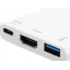USB Type C į HDMI / USB A / PD adapteris Equip 133461