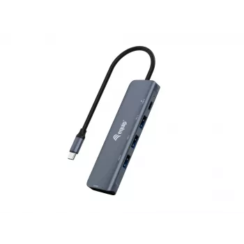 Equip USB-C 5 viename universalus adapteris, HDMI, USB 3.2 GEN1, 100W USB PD