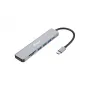 Equip USB-C 7 viename universalus adapteris, HDMI 4K/60Hz, USB 3.2 Gen1 x 3, TF/Micro SD, 100W USB PD