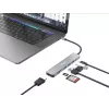 Equip USB-C 7 viename universalus adapteris, HDMI 4K/60Hz, USB 3.2 Gen1 x 3, TF/Micro SD, 100W USB PD