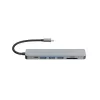 Equip USB-C 7 viename universalus adapteris, HDMI 4K/60Hz, USB 3.2 Gen1 x 3, TF/Micro SD, 100W USB PD