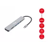 Equip USB-C 7 viename universalus adapteris, HDMI 4K/60Hz, USB 3.2 Gen1 x 3, TF/Micro SD, 100W USB PD