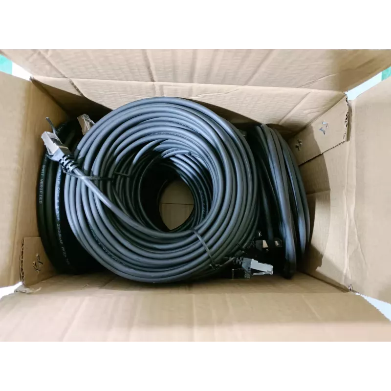 Equip Cat.6 S/FTP jungiamasis laidas, 1,0 m, juodas, 40 vnt./komplekte