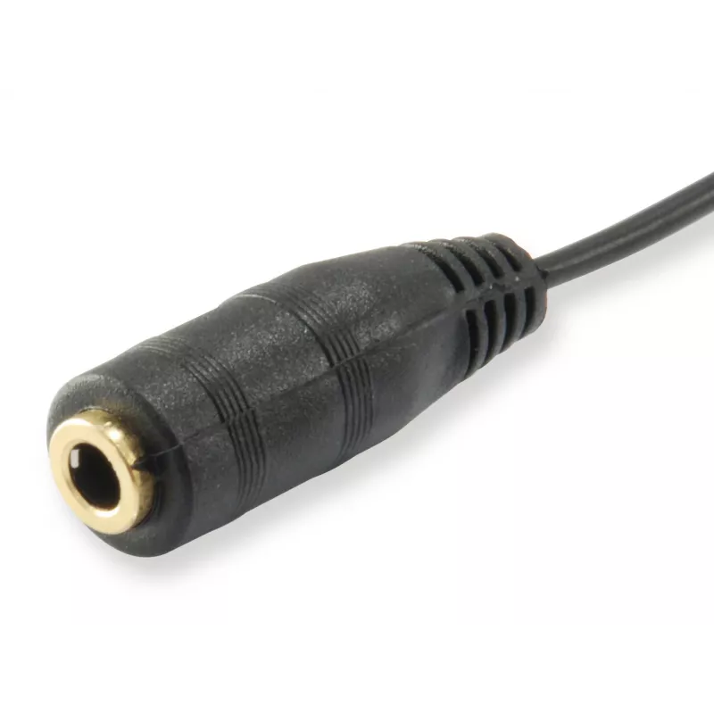 Equip garso skirstytuvas, juodas, 3,5 mm, 2 x 3,5 mm, moteriškas, vyriškas, PVC
