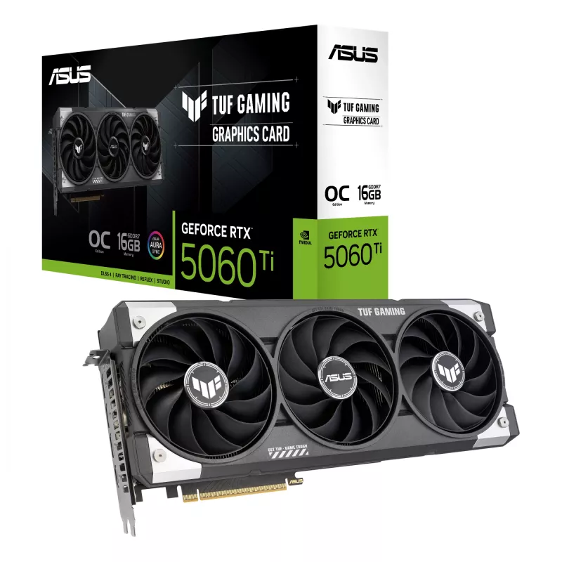 Vaizdo plokštė ASUS TUF Gaming GeForce RTX 5060 Ti 16 GB GDDR7