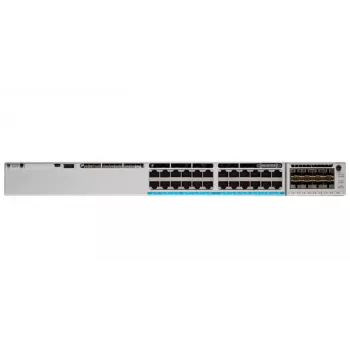 CISCO Catalyst 9300 24 prievadų UPOE+ tinklo jungiklis su Network Advantage licencija