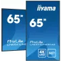 iiyama LH6541UHS-B1AG profesionalus skaitmeninis ekranas 163,8 cm (64,5 colio) LCD 500 cd/m² 4K Ultra HD juodas 24/7