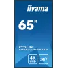 iiyama LH6541UHS-B1AG profesionalus skaitmeninis ekranas 163,8 cm (64,5 colio) LCD 500 cd/m² 4K Ultra HD juodas 24/7
