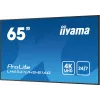 iiyama LH6541UHS-B1AG profesionalus skaitmeninis ekranas 163,8 cm (64,5 colio) LCD 500 cd/m² 4K Ultra HD juodas 24/7