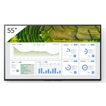 Sony FW-55BZ30L Profesionalus ekranas Skaitmeninė iškaba 139,7 cm (55 colių) LCD Wi-Fi 440 cd/m² 4K Ultra HD Juodas Android 24/7
