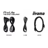 iiyama TE9218UWI-B1AG interaktyvus ekranas su stovu 2,32 m (91,5 colio) LED Wi-Fi 500 cd/m² 5K Ultra HD juodas liečiamas ekranas su integruotu procesoriumi Android 16/7
