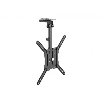 Lubinis TV laikiklis Equip 23-55 colių, VESA 75x75–400x400 mm, pasukamas 0-80°, sukamas -45-45°, juodas