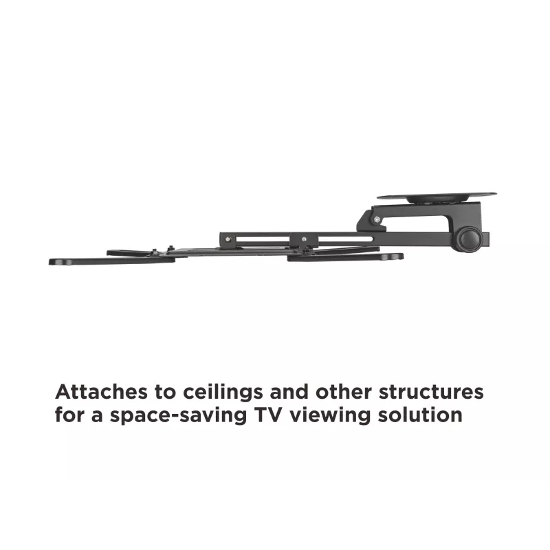 Lubinis TV laikiklis Equip 23-55 colių, VESA 75x75–400x400 mm, pasukamas 0-80°, sukamas -45-45°, juodas