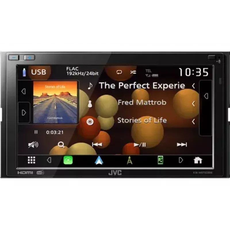 JVC KW-M875DBW automobilinis medijos imtuvas Juodas 180 W Bluetooth Wi-Fi