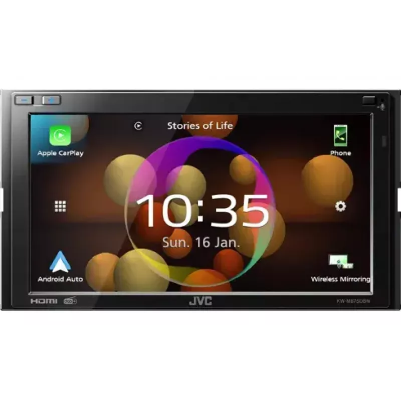 JVC KW-M875DBW automobilinis medijos imtuvas Juodas 180 W Bluetooth Wi-Fi
