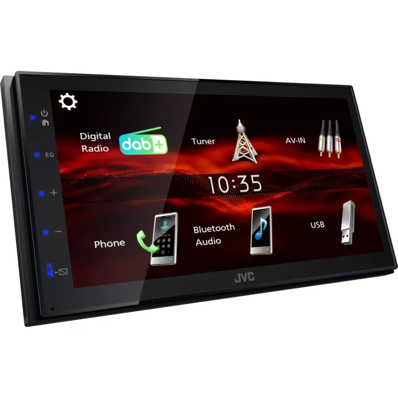 Automobilinis medijos imtuvas JVC KW-M180DBT, 180 W, Bluetooth, juodas