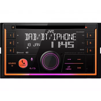 JVC KW-DB95BT Juodas 200 W Bluetooth automobilinis radijas