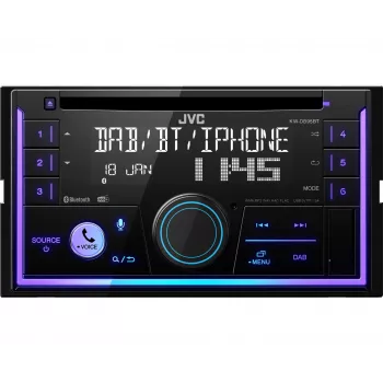 JVC KW-DB95BT Juodas 200 W Bluetooth automobilinis radijas