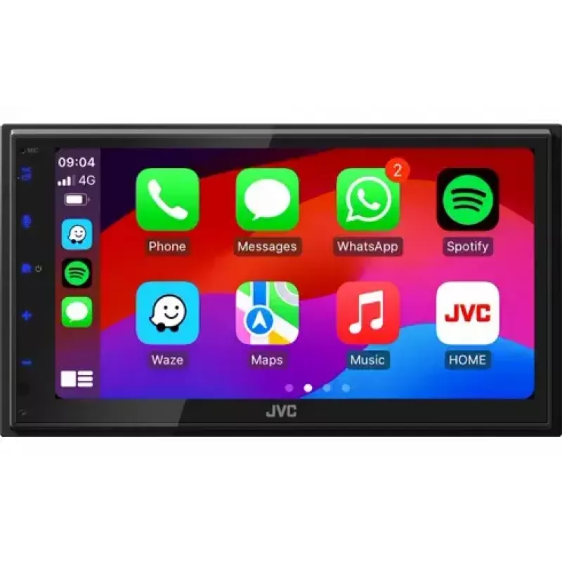 Automobilinis medijos imtuvas JVC KW-M595DBT juodas 22 W Bluetooth Wi-Fi