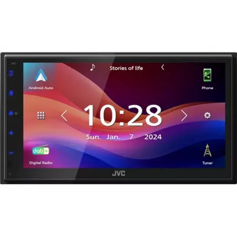 Automobilinis medijos imtuvas JVC KW-M595DBT juodas 22 W Bluetooth Wi-Fi