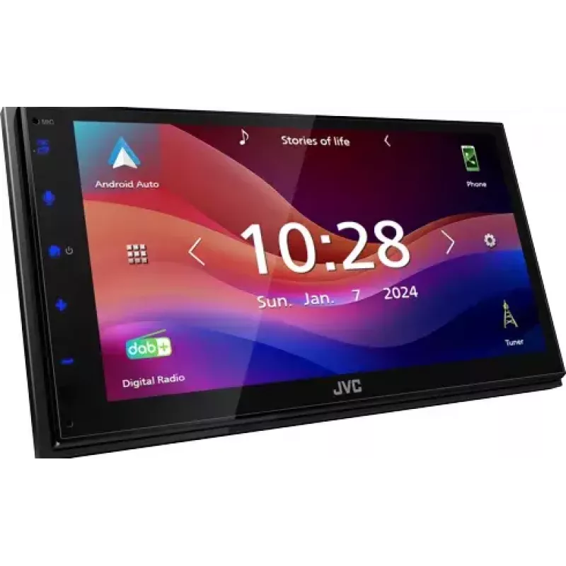 Automobilinis medijos imtuvas JVC KW-M595DBT juodas 22 W Bluetooth Wi-Fi