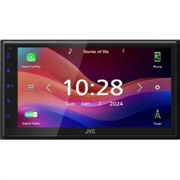 Automobilinis medijos imtuvas JVC KW-M595DBT juodas 22 W Bluetooth Wi-Fi