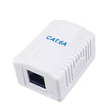 Tinklo jungiamoji dėžutė Equip 235215 Cat6a balta 54mm x 39mm x 29.5mm