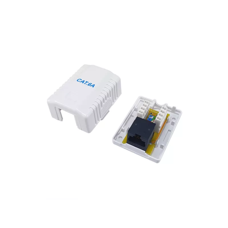 Tinklo jungiamoji dėžutė Equip 235215 Cat6a balta 54mm x 39mm x 29.5mm