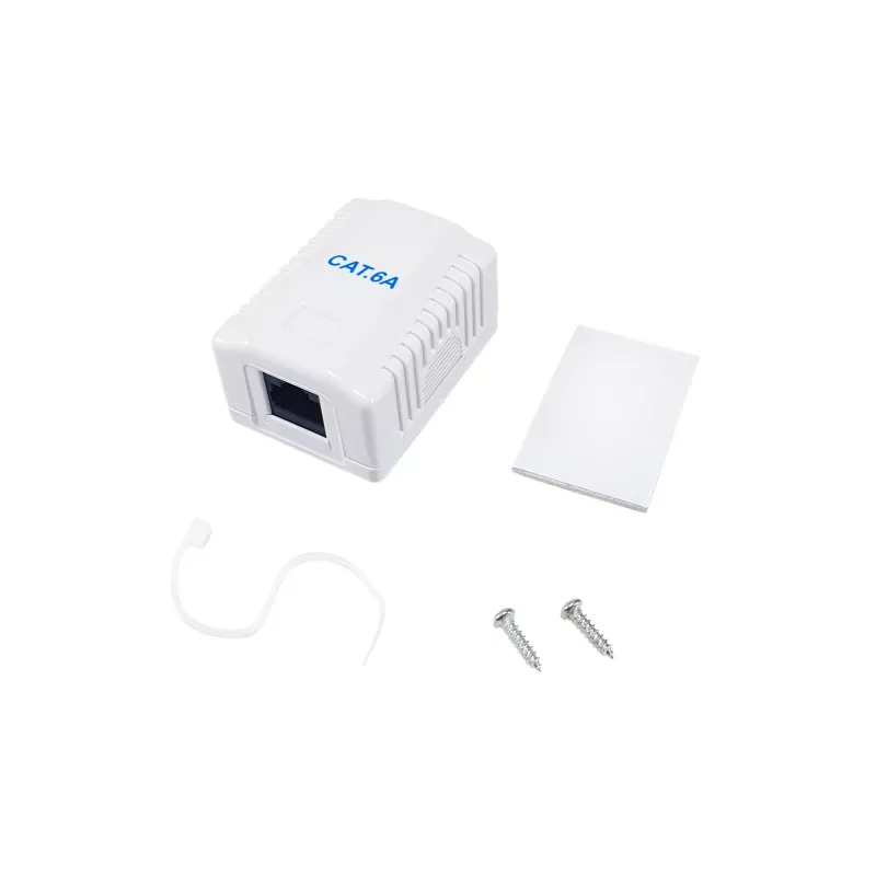 Tinklo jungiamoji dėžutė Equip 235215 Cat6a balta 54mm x 39mm x 29.5mm