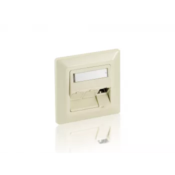 Equip 3 prievadų vokiško tipo rozetė, gryna balta, 80 mm