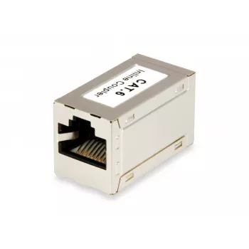 Equip Cat.6 ekranuotas inlinis sujungimo adapteris, 2×RJ45, sidabrinis