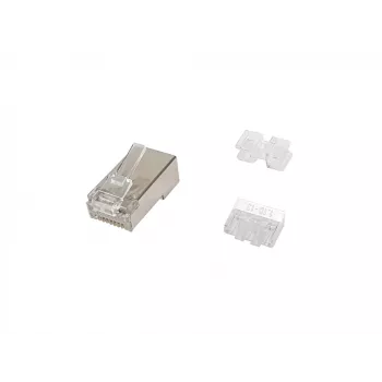 Equip Cat.6A RJ45 ekranuotas kištukas, 100 vnt. pakuotėje