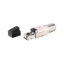 Equip Cat 8.1 RJ45 kištukas be įrankių 5 vnt./rinkinyje juodas nerūdijantis plienas