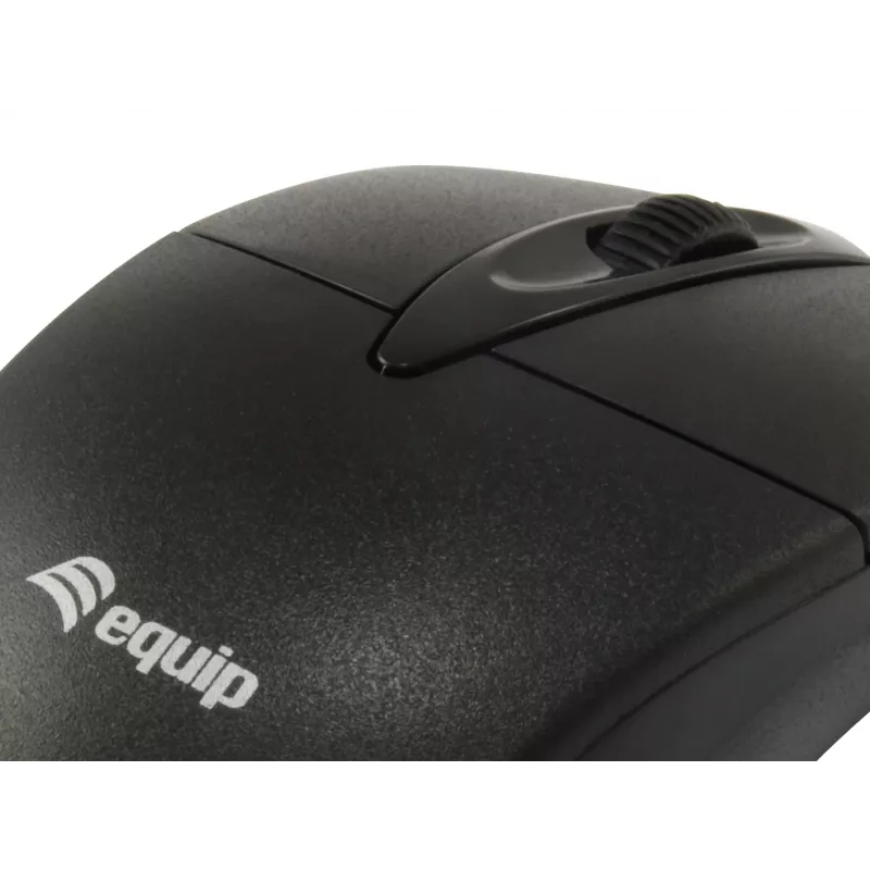 Equip 245102 pelė biurui, abipusė, USB Type-A, optinė, 1000 DPI
