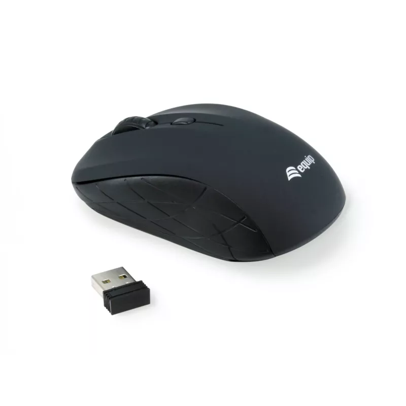 Mini optinė belaidė pelė Equip 245108, RF 2.4 GHz, 800/1200/1600 DPI