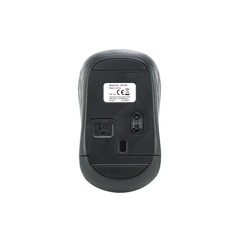 Equip Mini belaidė optinė pelė, ambidekstrinė, RF belaidė, 1600 DPI, pilka