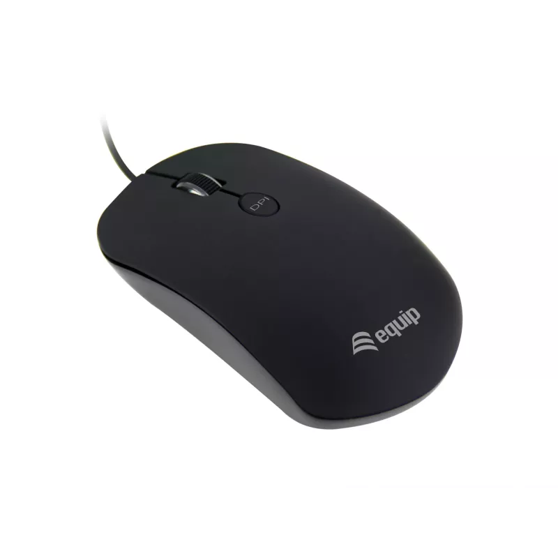 Equip USB Comfort Mouse, ambidekstrinė, optinė, USB Type-A, 1600 DPI, juoda