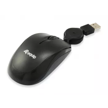 Equip 245103 kelionių pelė ambidekstrinė USB Type-A optinė 1000 DPI