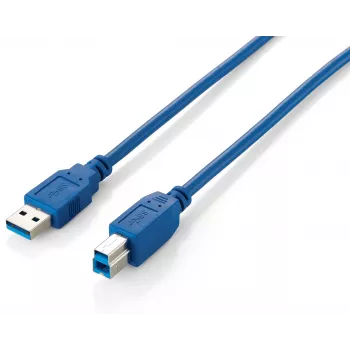 Equip USB 3.0 A tipo į B tipo laidas, 3 m, mėlynas
