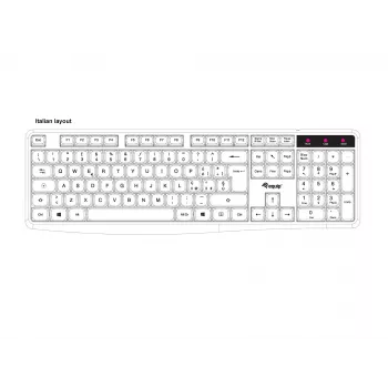 Equip 245213 klaviatūra Office USB QWERTY itališka Juoda