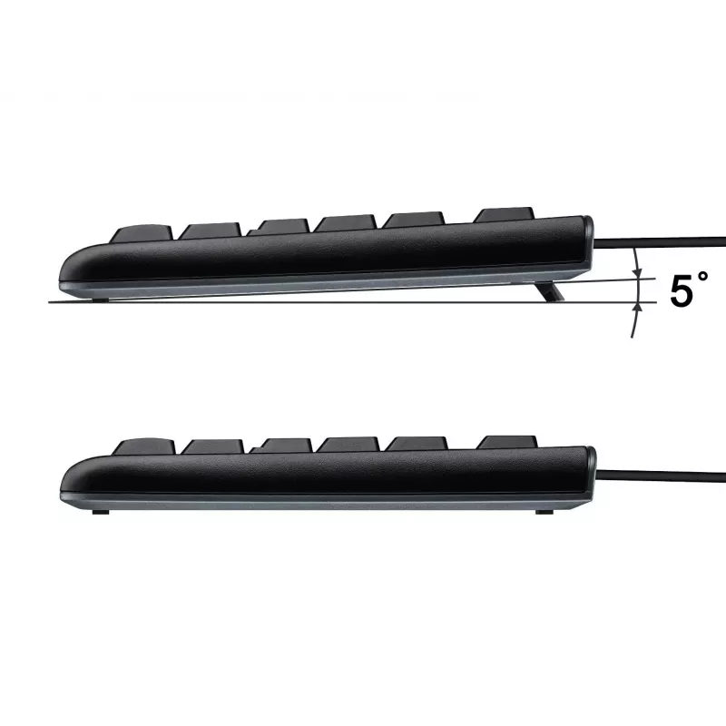 Equip Wired USB klaviatūra, JAV/tarptautinis išdėstymas (QWERTY), pilno dydžio (100 %), laidinė, USB, QWERTY, juoda