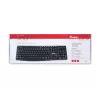 Equip Wired USB klaviatūra, JAV/tarptautinis išdėstymas (QWERTY), pilno dydžio (100 %), laidinė, USB, QWERTY, juoda