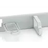 Equip 19 colių stovo kabelių tvarkymo skydelis, šviesiai pilkas (RAL 7035)