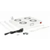 Equip EZF-4-G aušinimo ventiliatoriai 19 inch, 1U, 4 ventiliatoriai, RAL7035 pilka