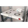 Equip EZF-4-G aušinimo ventiliatoriai 19 inch, 1U, 4 ventiliatoriai, RAL7035 pilka